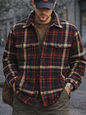 Vintage Abercrombie & Fitch Lined Flannel Jacket (M) – Heavyweight Shacket